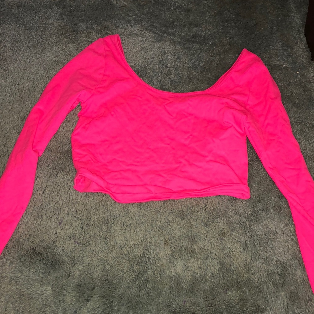 Neon Pink Crop Top